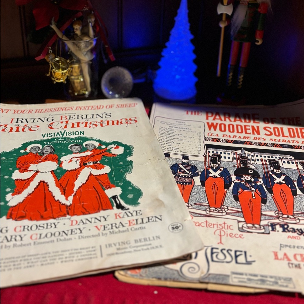 Vintage Christmas Sheet Music Collection inc count your blessings